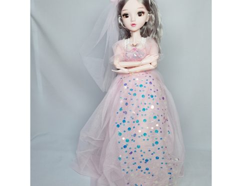 45CM BIG PRINCESS DOLL WITH HAIR AND MUSIC