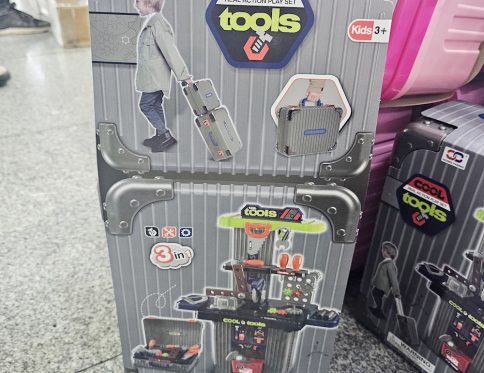 PORTABLE TROLLEY CASE EDUCATIONAL TOOL BOX TOOL SET